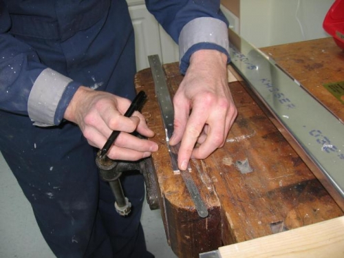 Marking attach angle for trimming