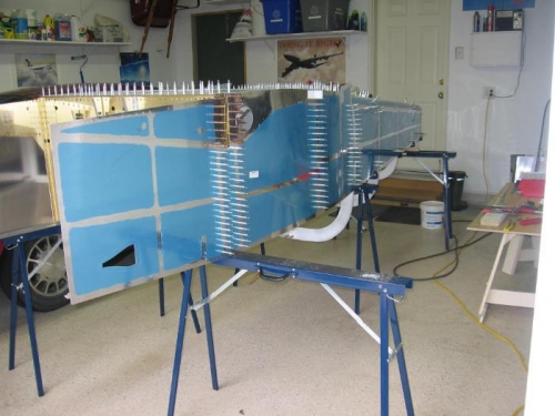 F-718 longeron and F-770 side skin installation