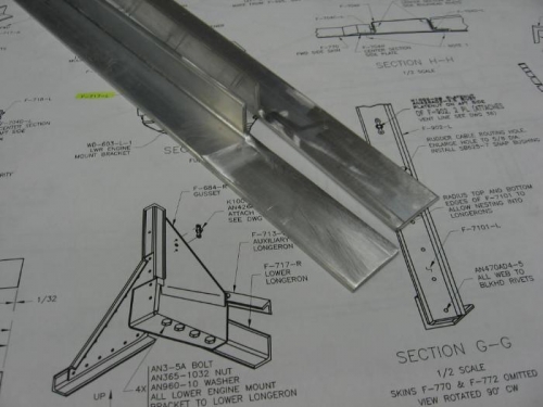 F-717 longeron fabrication