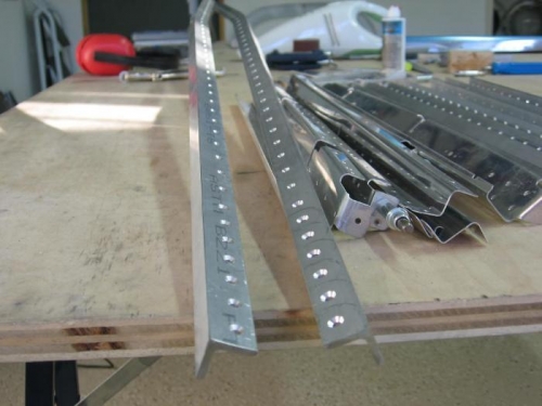 F-718 longeron countersinking completed