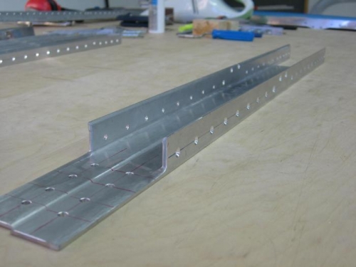 F-717 longeron countersinking completed