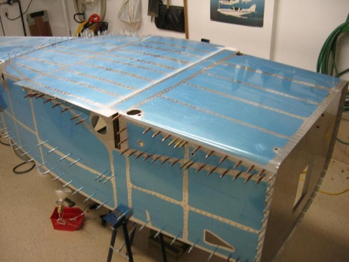 Left and bottom view of the forward fuselage