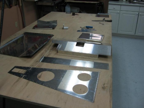 Various floor panels and F-714 aft deck