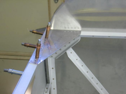 F-695 forward fuselage gusset match drilled