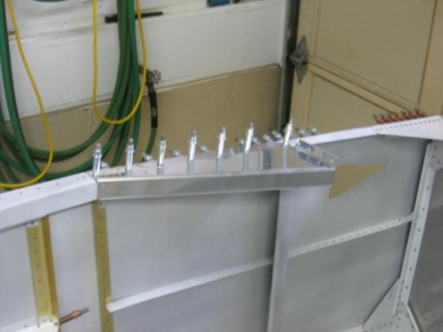 Forward canopy deck fitted and drilled