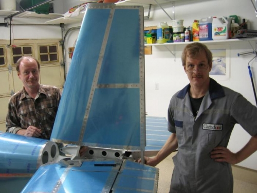 Vertical stabilizer trial fitting