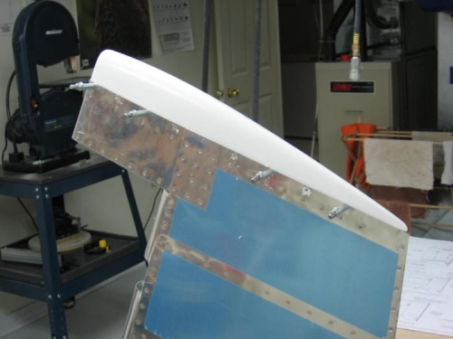 Rudder tip fairing match drilled