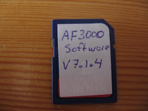 SD card with the AFS updated software loaded