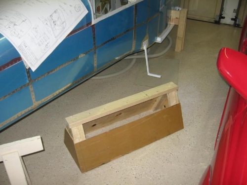 Fuselage support saw horse fabricated