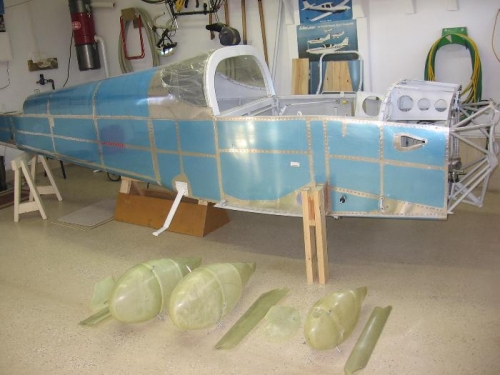 Landing gear fairing timming and fitting completed