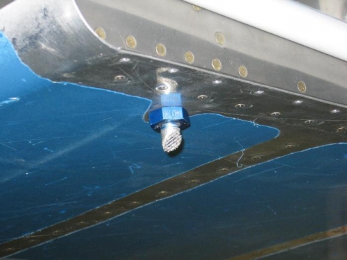 Fuel tank vent line and scoop reinstalled