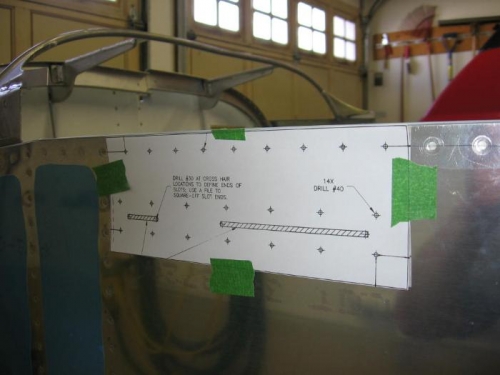 Canopy latch side handle template