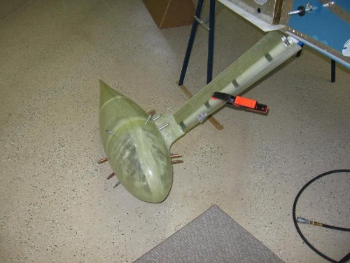 Right main gear fairings installed