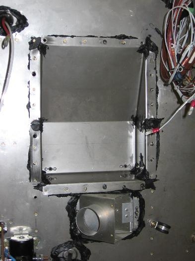 Firewall recess riveted on and cabin heat control valve and recess sealed