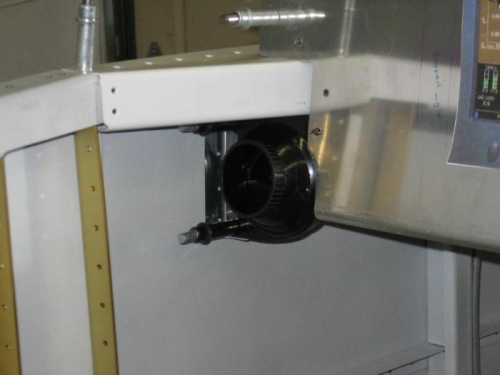 Fresh air vent installed