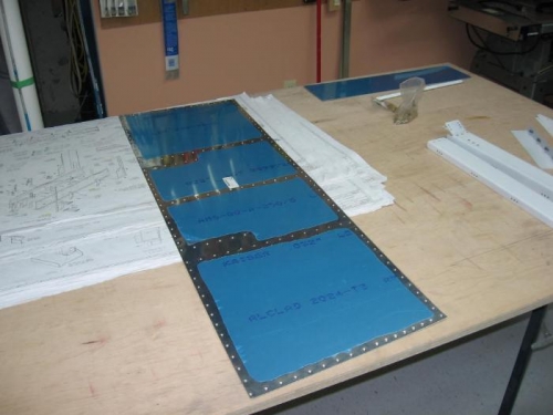 Forward upper skin dimpled