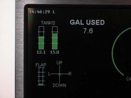 Fuel quantity indication system calibrated