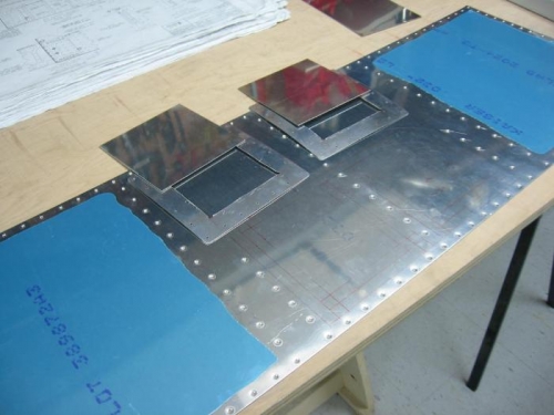 Forward upper skin access panel preparation