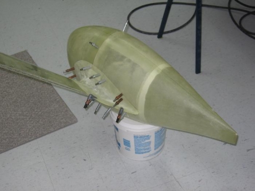 Wheel, intersection and leg fairings positioned and marked for cutting