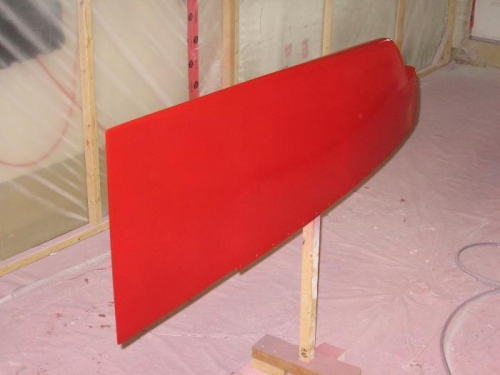 Wing tip fairings painted