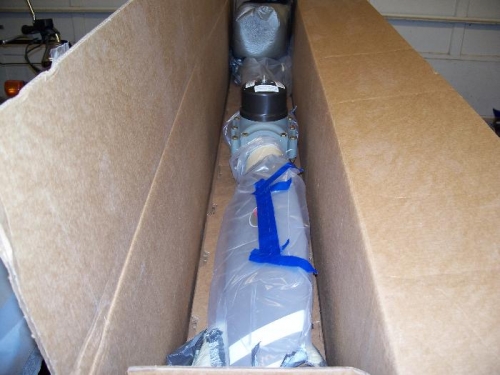 Hartzell blended airfoil constant speed propeller, in the shipping box