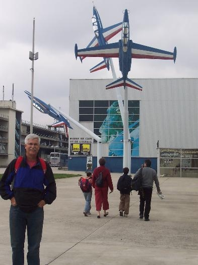 Yours truly in front of the French Air Museum at Le Borget