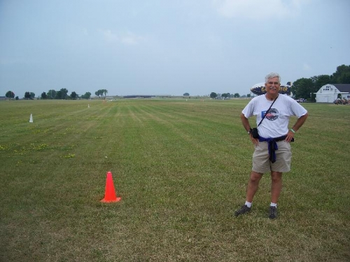 Here I am on Pioneer Field, sacred ground as far as I am concerned