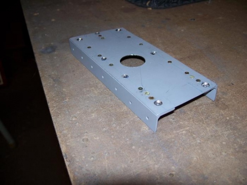 The superbly engineered, but too thick, fuel selector valve support bracket