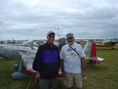 Me and Bill Randolph in front of his world spanning RV-8