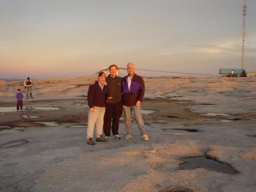 Mike Akins, Don Andersen and me on top of Stone Mountain