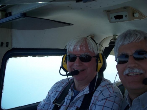Dr. Jim Carter and me on the way to St. Simon's Island for lunch, then home
