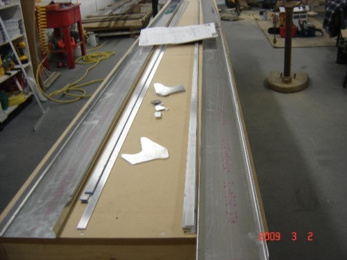 Started laying out rear spars