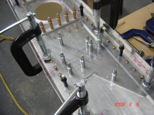 predrilling web splice plate