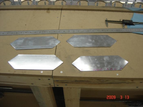 The rear spar splice plates