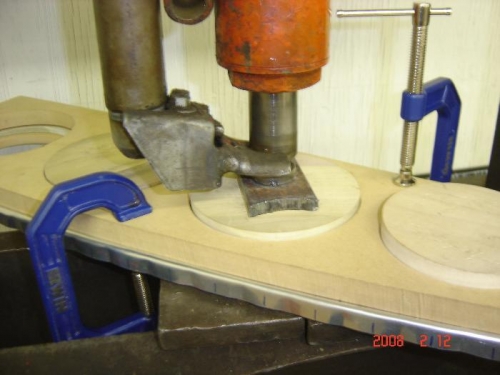 flanging lightening holes