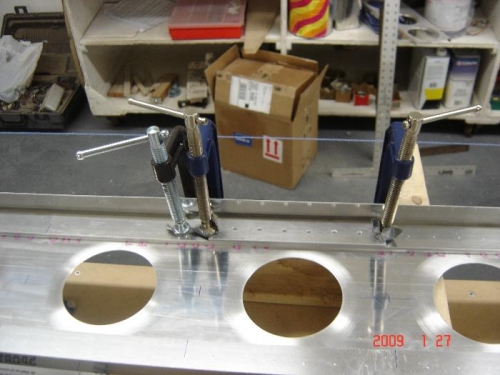 Tool I made to mark rivet holes between  ribs