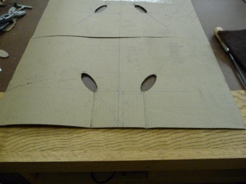 Cardboard pattern (with calc's)