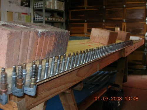 Keeping Trailing edge straight  wile Epoxy cures