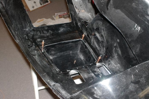 Opening for storage compartment