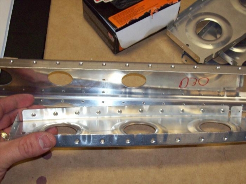 dimpled rib, countersunk spar