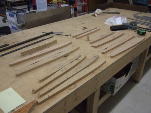 Blocks for the stab and rudder