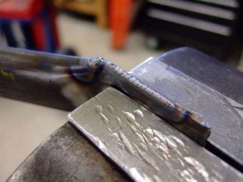 Clamped and edge-welded