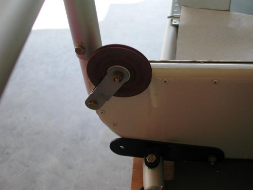 Lower left aileron pulley