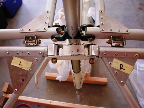 Elevator hinges all lined up