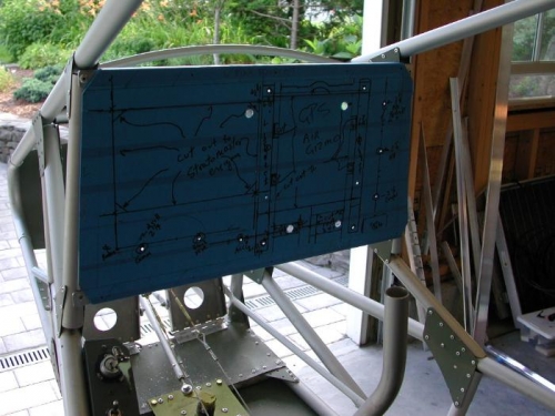 Panel with pilot holes