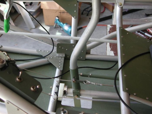 Forward control stick left