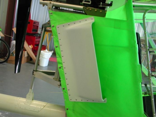 Air scoop in place and secured