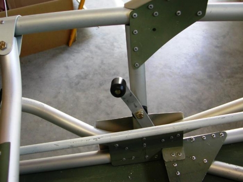 Trim tab control handle