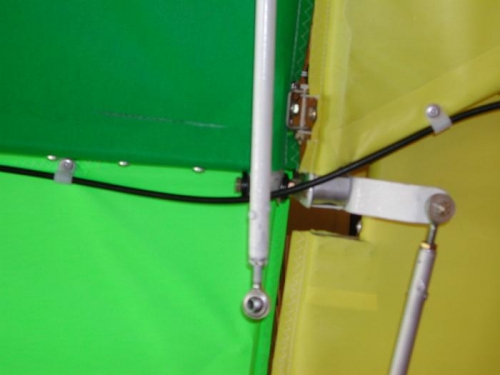 Trim tab control cable