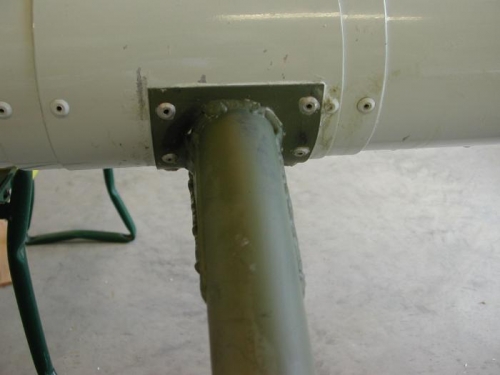 Rivets in and excess epoxy off